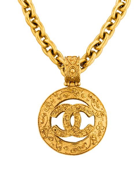 chanel logo pendant price|chanel necklace with logo.